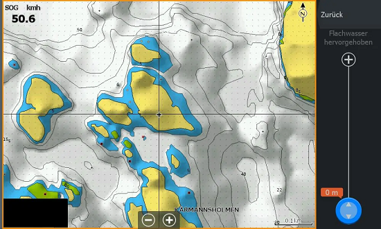 Experience with Navionics fishing range in Norway, example 2