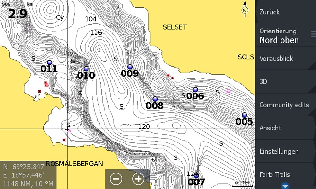Navionics charts