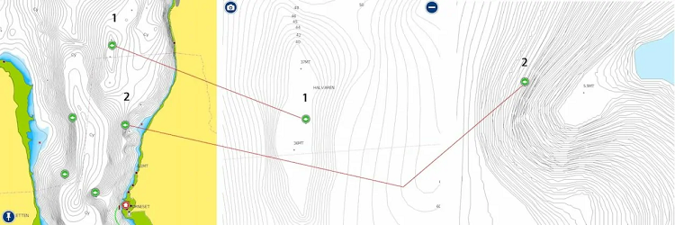 Navionics depth chart legend
