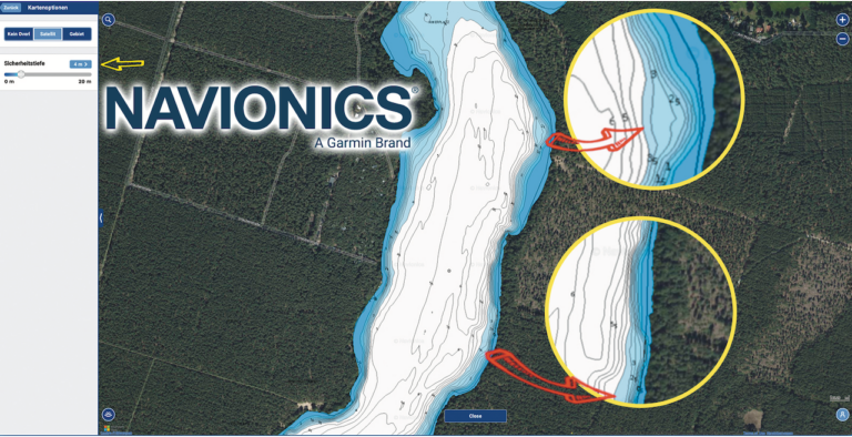 Book excerpt showing carp at medium river depths during spawning