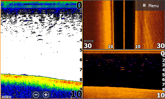 Lowrance-Elite-7-split-screen