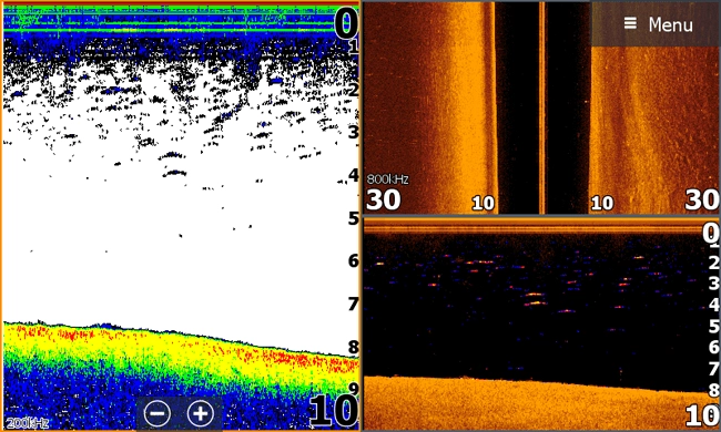 Lowrance-Elite-7-split-screen