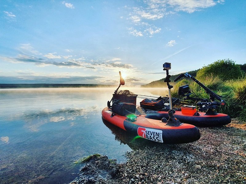 Inflatable Pontoon and Float tube fishing